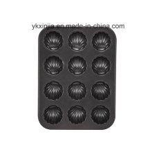 Kitchenware 12 Cup Cake Pan com revestimento antiaderente